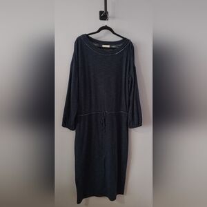 Dark Blue Long Sleeve Dress Max Studio